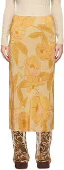 Юбка миди с принтом Dries Van Noten