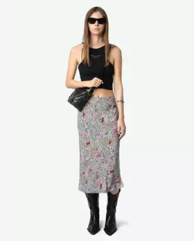 Юбка миди с принтом Jayla Zadig & Voltaire, синий