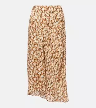 Юбка миди с принтом Lisanne Isabel Marant, Ochre
