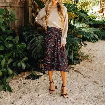 Юбка миди с принтом Phoebe Nuit ba&sh