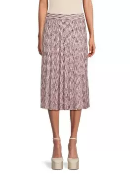 Юбка миди с принтом Space Dye Yal New York, розовый