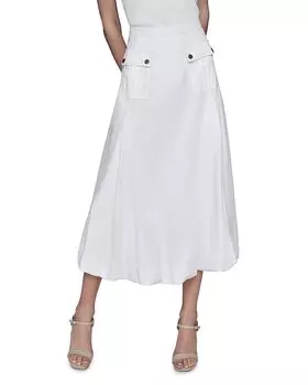 Юбка миди с пузырчатым подолом KARL LAGERFELD PARIS, белый