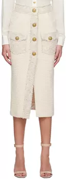 Юбка-миди с рисунком Off-White Balmain
