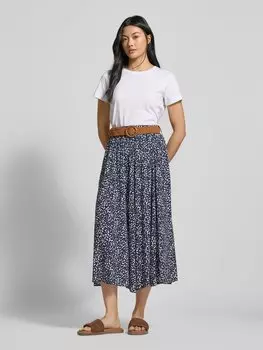 Юбка миди с тканевым поясом Apricot