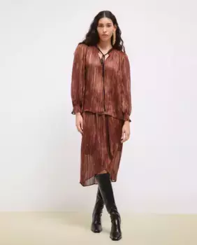 Юбка миди с узлом Tintoretto, зеленый