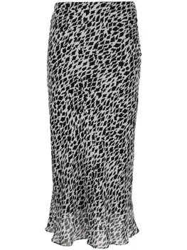 Юбка миди с узором Patrizia Pepe, белый