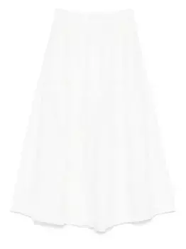 Юбка миди с вышивкой Maje, белый