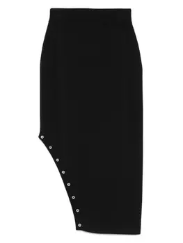 Юбка миди с заклепками Sonia Rykiel, черный