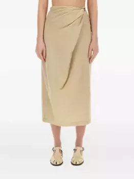 Юбка миди с запахом Alysi, нейтральный