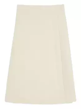 Юбка миди с запахом JIL SANDER, нейтральный