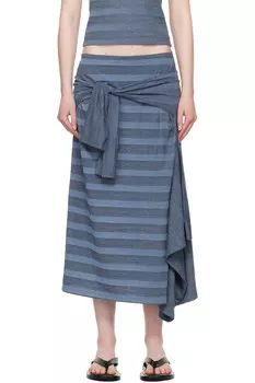 Юбка миди с запахом Our Legacy, цвет 70s jersey wave plisse