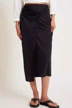 Юбка миди с запахом Винни Monsoon, черный