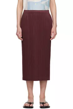 Юбка миди с завязками внизу Pleats Please Issey Miyake, мультиколор
