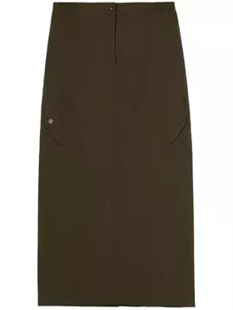 Юбка миди с завышенной талией b+ab, зеленый