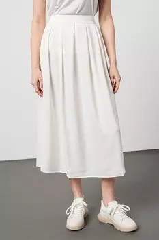 Юбка миди Salini с фестонами Vila, белый