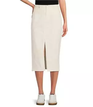 Юбка миди Sanctuary Denim с высокой посадкой и 5 карманами, слоновая кость