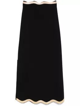 Юбка миди SANDRO Casablanca, черный