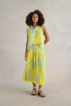 Юбка миди Seema ecovero White Stuff, желтый