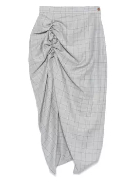 Юбка миди Side Panther Vivienne Westwood, синий