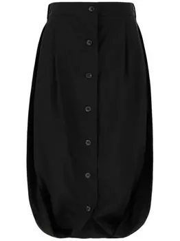 Юбка миди со сборками QUIRA, черный