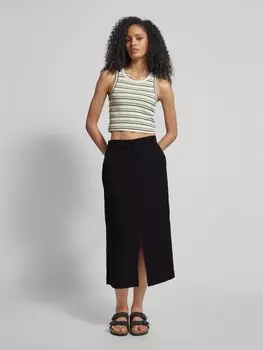 Юбка миди со шлевками модель 'Olini' Someday, черный