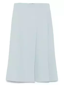 Юбка миди со складками Ermanno Scervino, синий