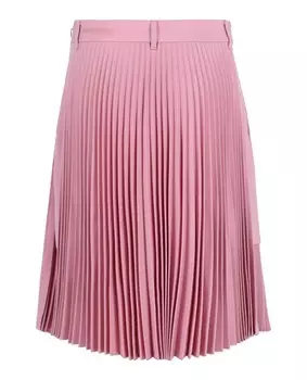 Юбка-миди со складками и вставками Burberry, розовый