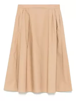 Юбка миди со складками Merci, нейтральный