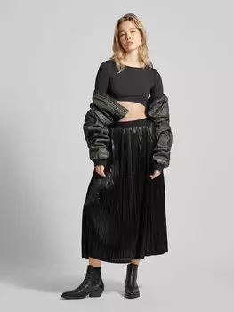 Юбка миди со складками модель «Снег» Only, черный
