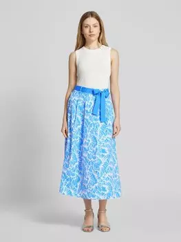 Юбка миди со складками More & More, синий