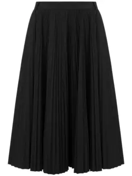 Юбка миди со складками Moschino, черный
