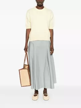 Юбка миди со складками Nude, серый