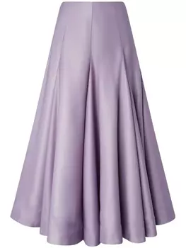 Юбка миди со складками PINKO, фиолетовый