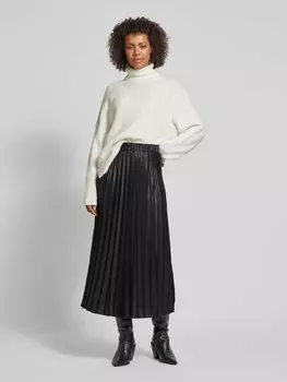 Юбка миди со складками Rich & Royal, черный