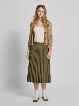 Юбка миди со складками Tommy Hilfiger, хаки