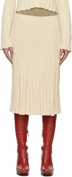 Юбка-миди со вставками Off-White Stella McCartney