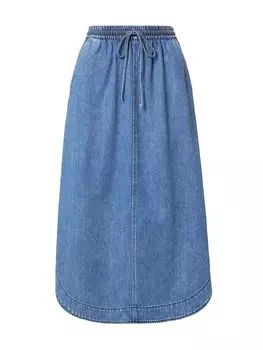 Юбка миди Soft Rebels Skirt Keira, синий