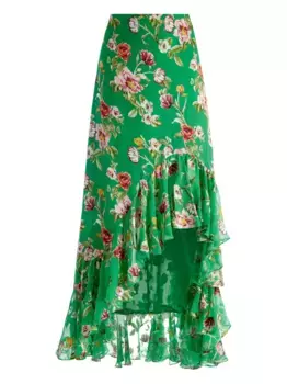 Юбка миди Soraya Alice + Olivia, зеленый