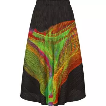 Юбка миди Spectrum PLEATS PLEASE ISSEY MIYAKE, ярко-зеленый