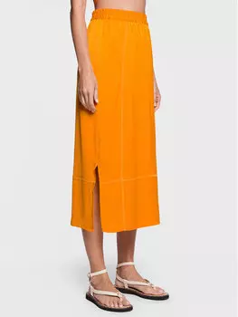 Юбка миди стандартного кроя American Vintage, оранжевый