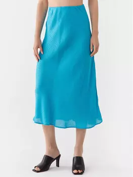 Юбка миди стандартного кроя Herskind, синий