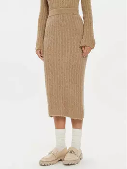 Юбка миди стандартного кроя Liu Jo, бежевый