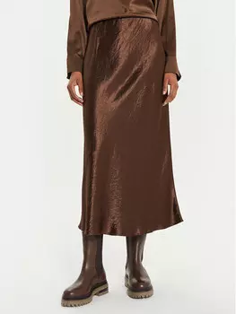Юбка миди стандартного кроя Max Mara Leisure, коричневый