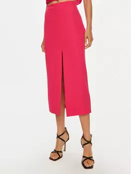 Юбка миди стандартного кроя Patrizia Pepe, розовый