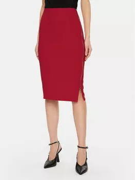 Юбка миди стандартного кроя Rinascimento, красный