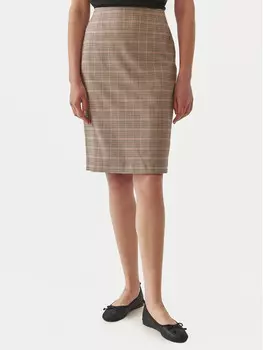 Юбка миди стандартного кроя Tatuum, коричневый