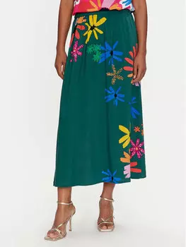 Юбка миди стандартного кроя Tatuum, зеленый