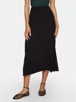 Юбка миди стандартного кроя Vila, черный