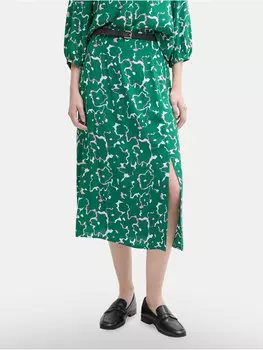 Юбка миди стандартный крой 1045505 Tom Tailor Denim, зеленый