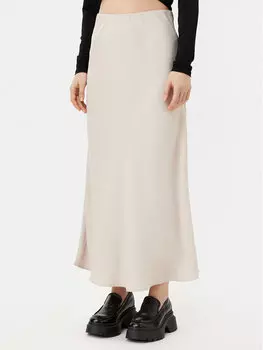 Юбка миди стандартный крой Franan 17116541 Pieces, бежевый